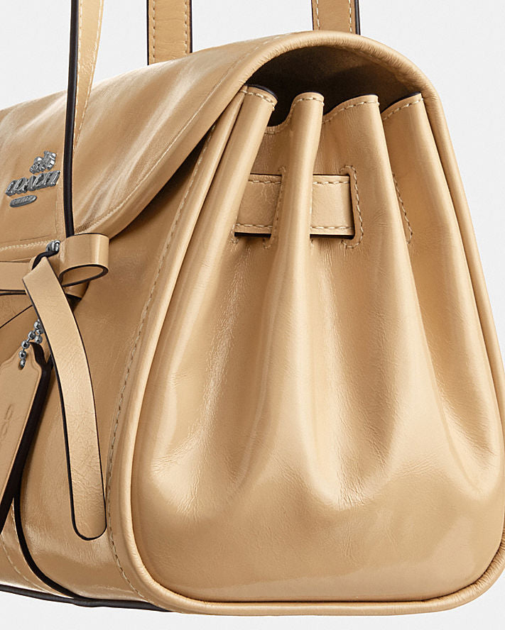 Coach bridget flap shoulder bag with bows