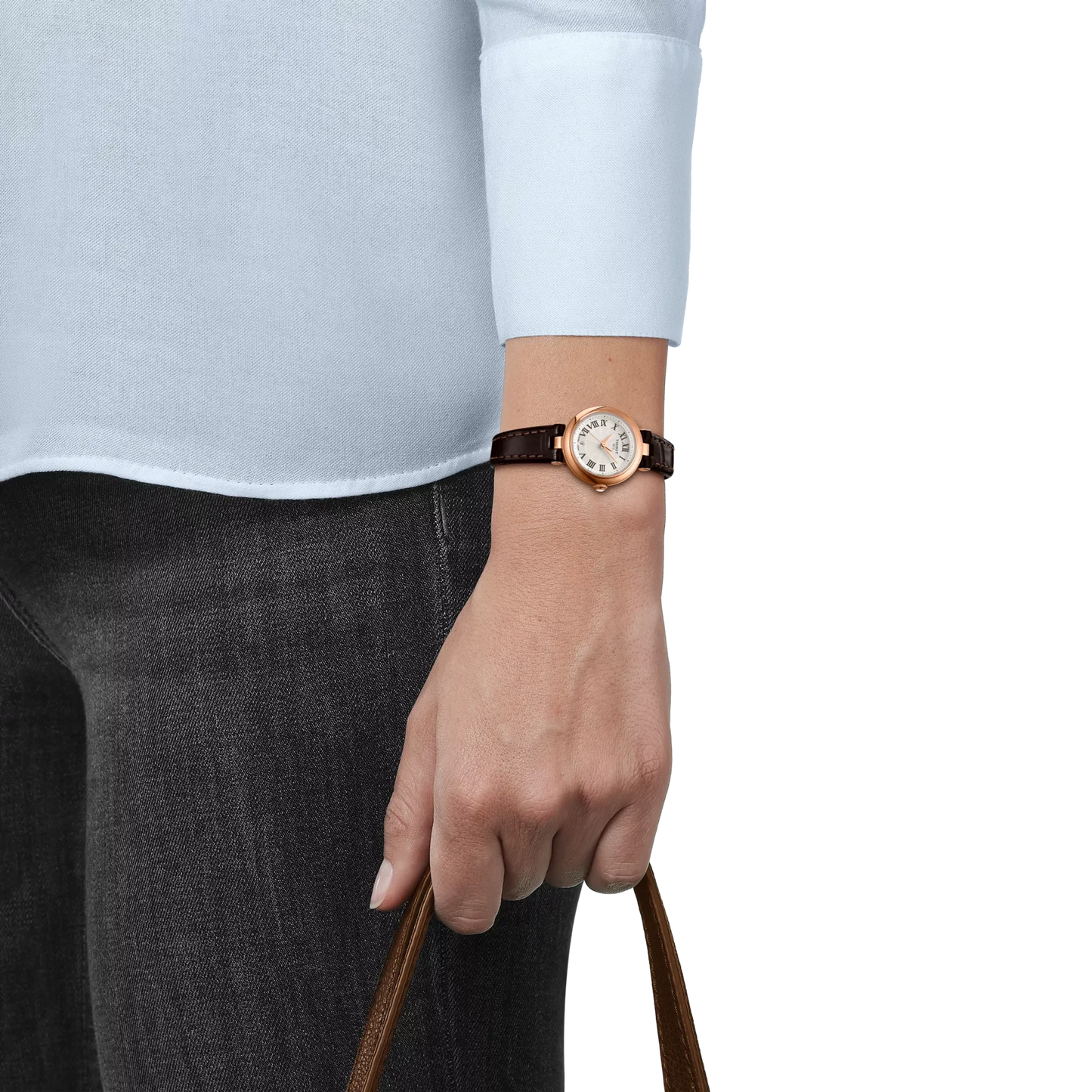 Tissot Bellissima 26mm Lady Watch Leather Strap