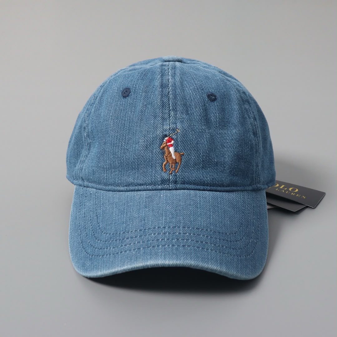Ralph lauren logo embroidered cotton cap