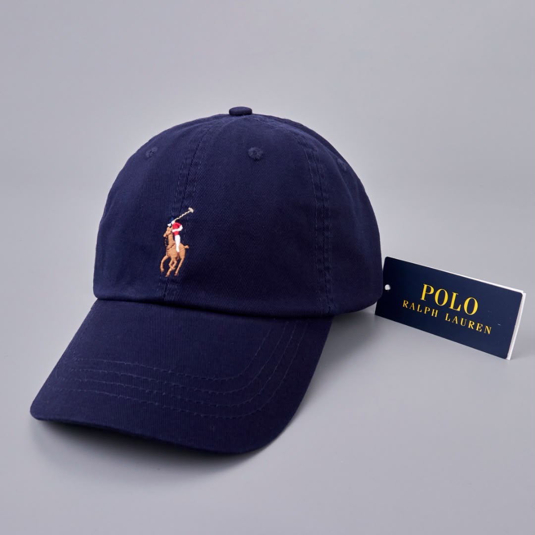 Ralph lauren logo embroidered cotton cap