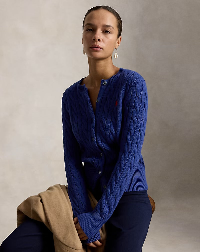 Ralph Lauren Cable-knit Cotton Cardigan