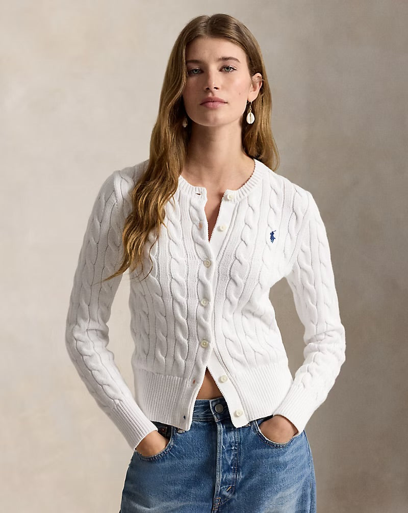 Ralph Lauren Cable-knit Cotton Cardigan