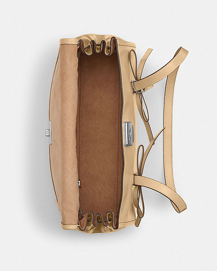 Coach bridget flap shoulder bag with bows