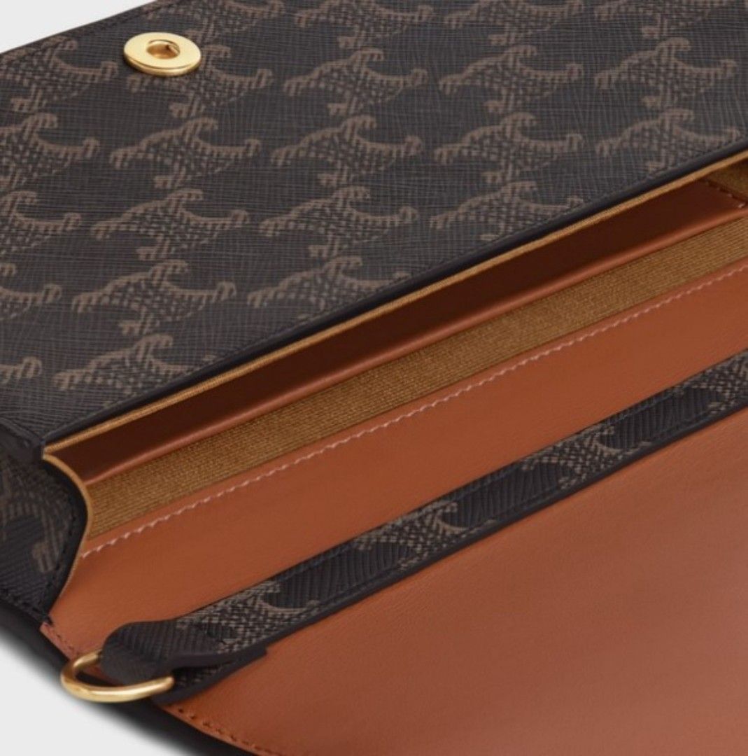 Celine Triomphe Multi Pochette tan monogram ready stock