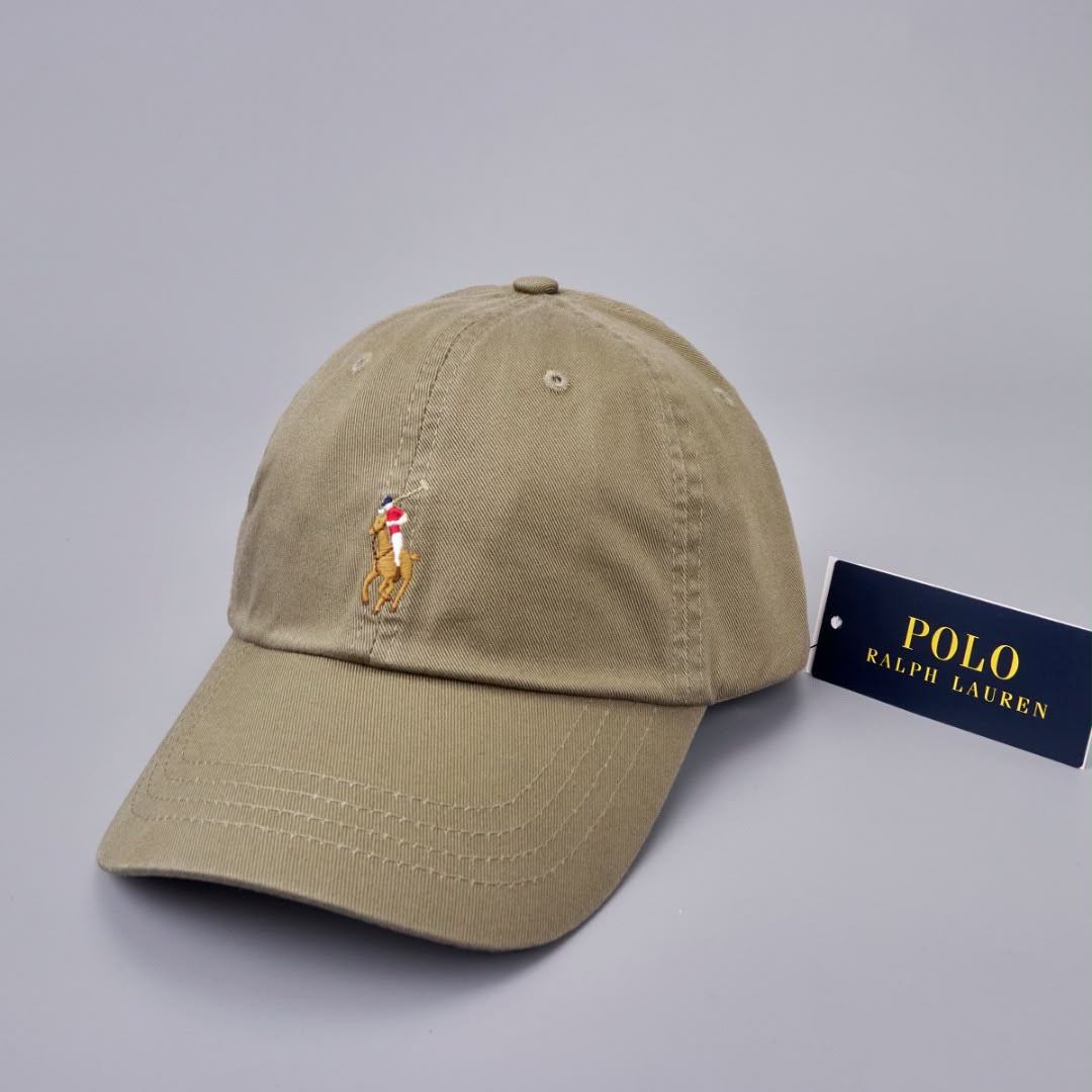 Ralph lauren logo embroidered cotton cap