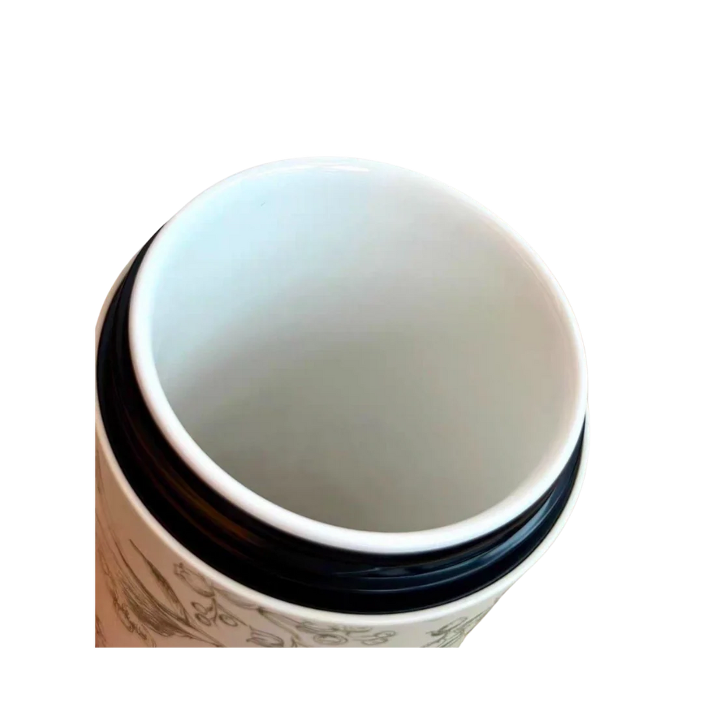 Dior Cream Floral Travel Mug