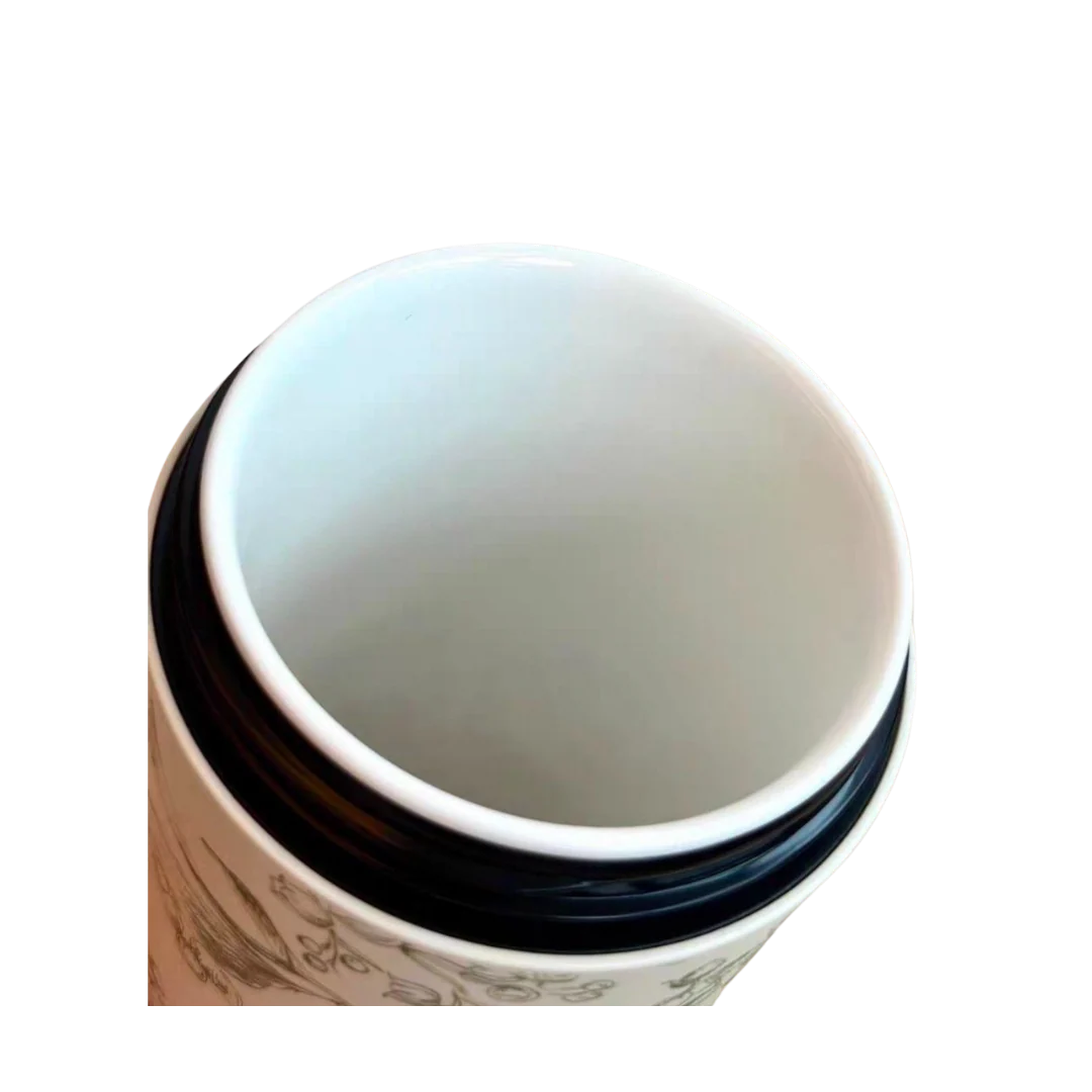 Dior Cream Floral Travel Mug