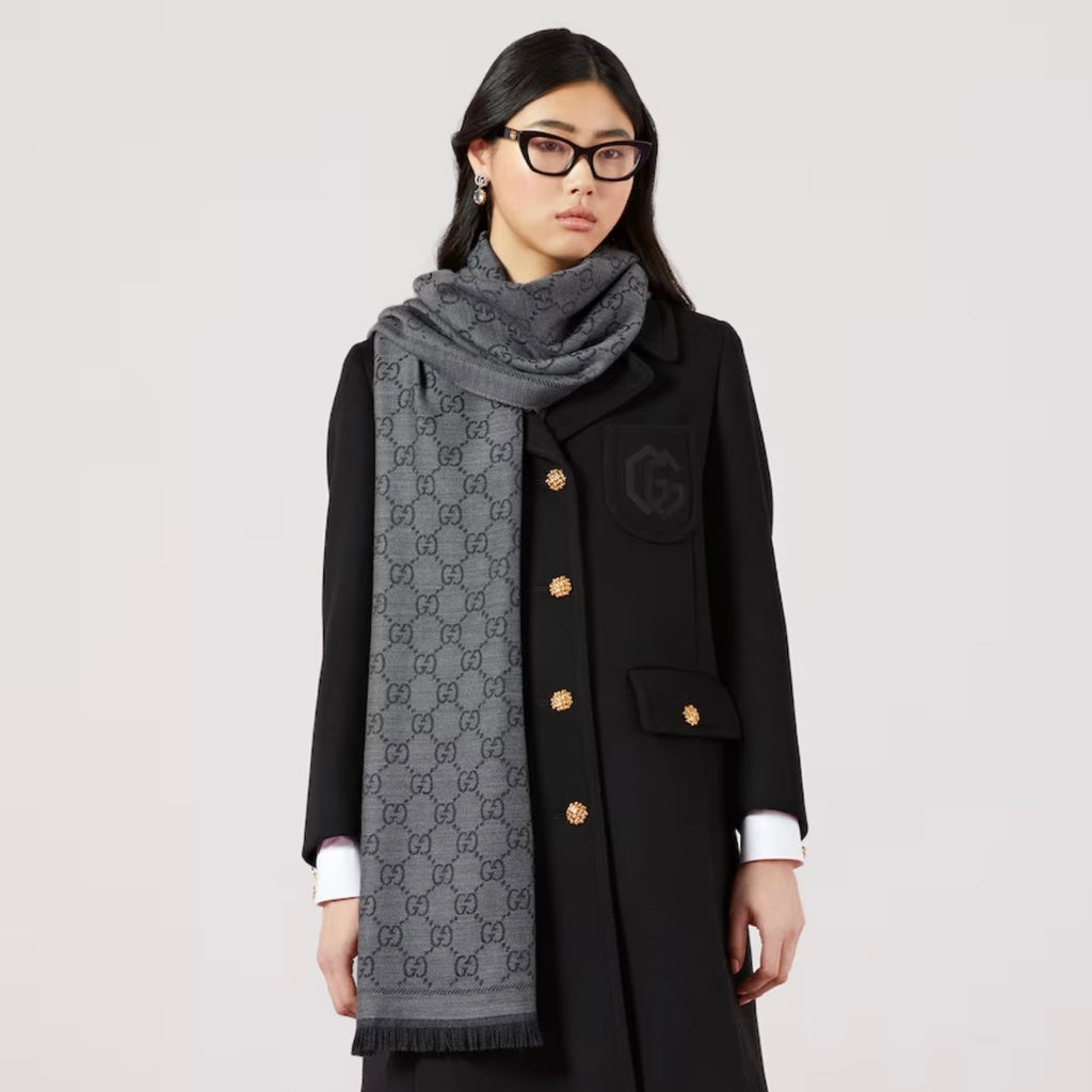 Gucci GG wool scarf