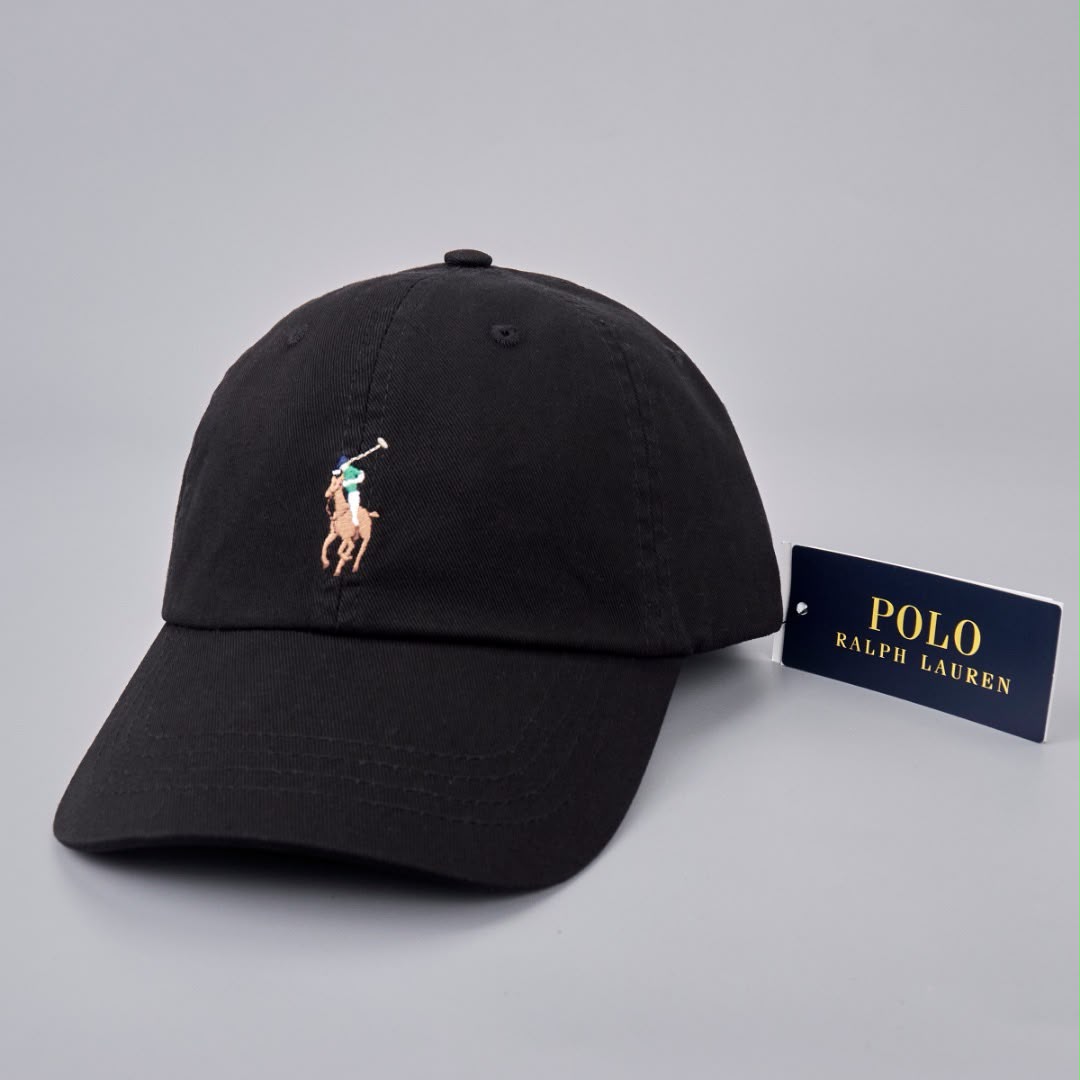 Ralph lauren logo embroidered cotton cap