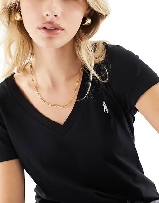 Ralph Lauren V-neck Logo T-shirt