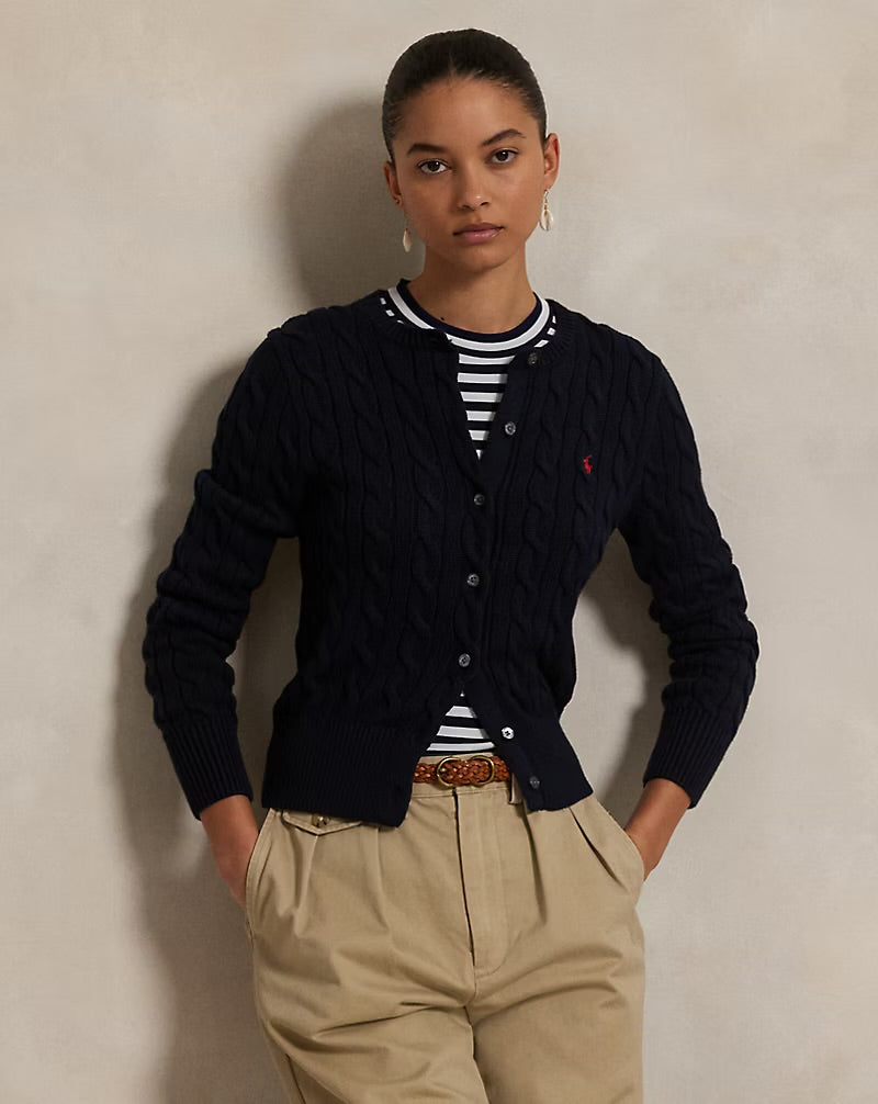 Ralph Lauren Cable-knit Cotton Cardigan