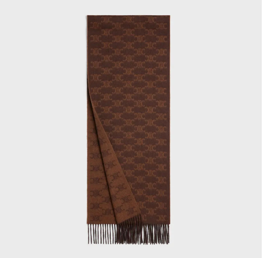 Celine Monogram Thick Scarf