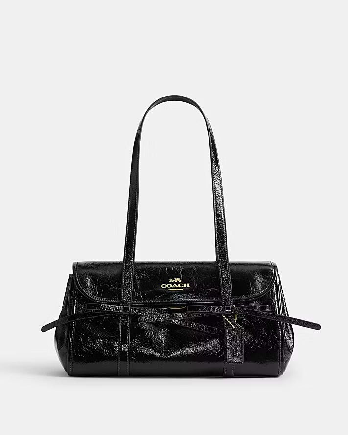 Coach bridget flap shoulder bag with bows