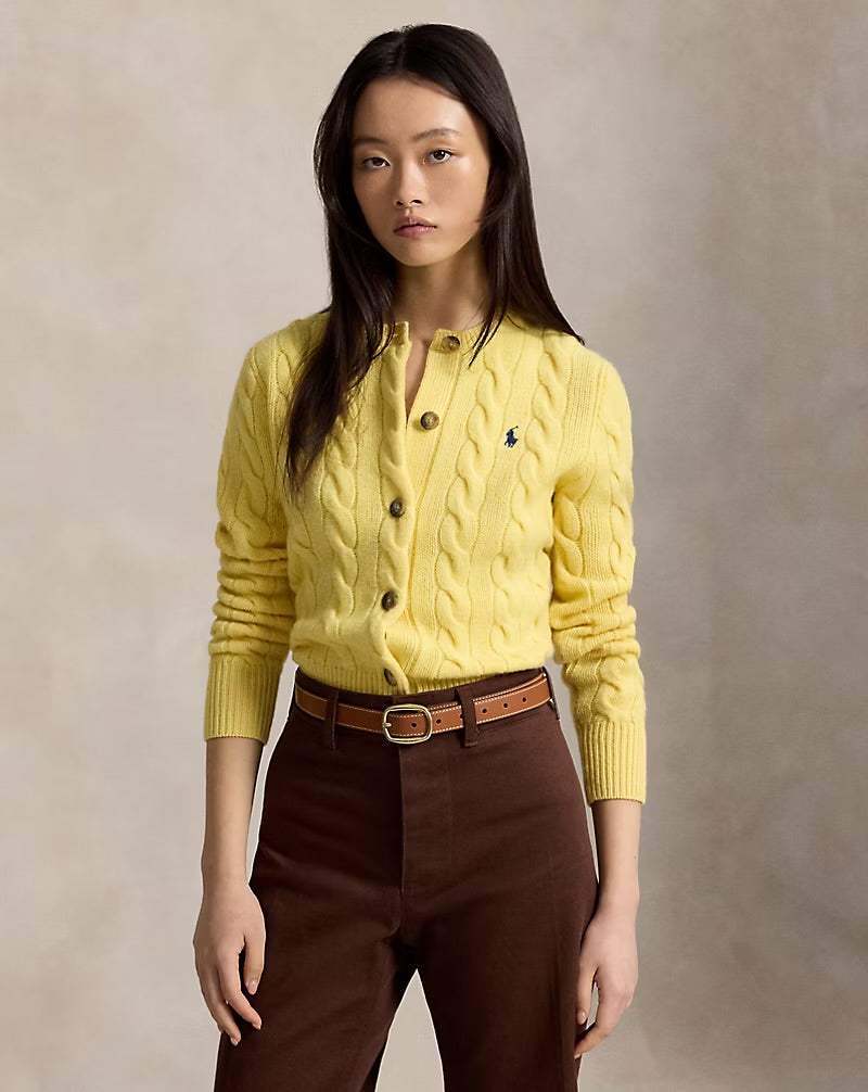 Ralph Lauren Cable-knit Wool Cashmere Cardigan