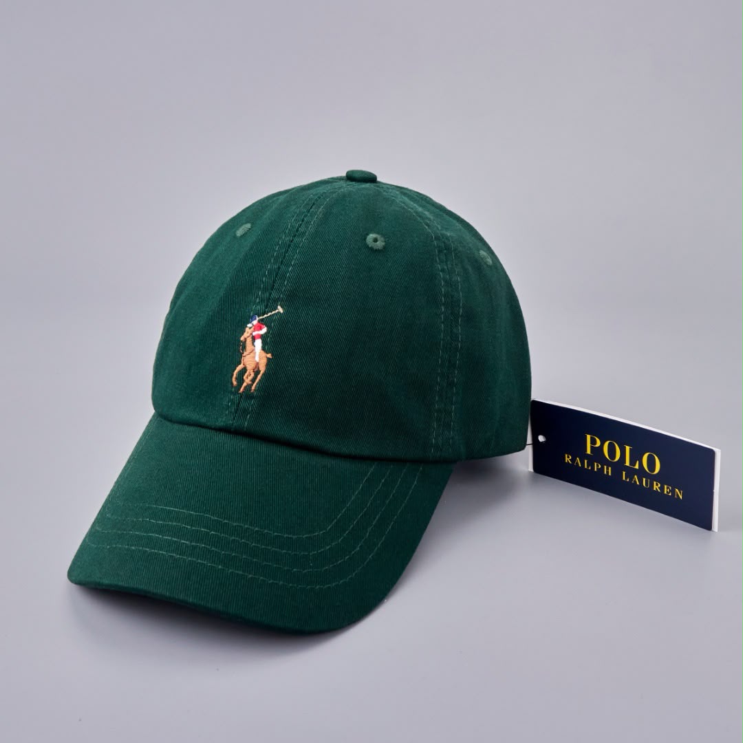 Ralph lauren logo embroidered cotton cap