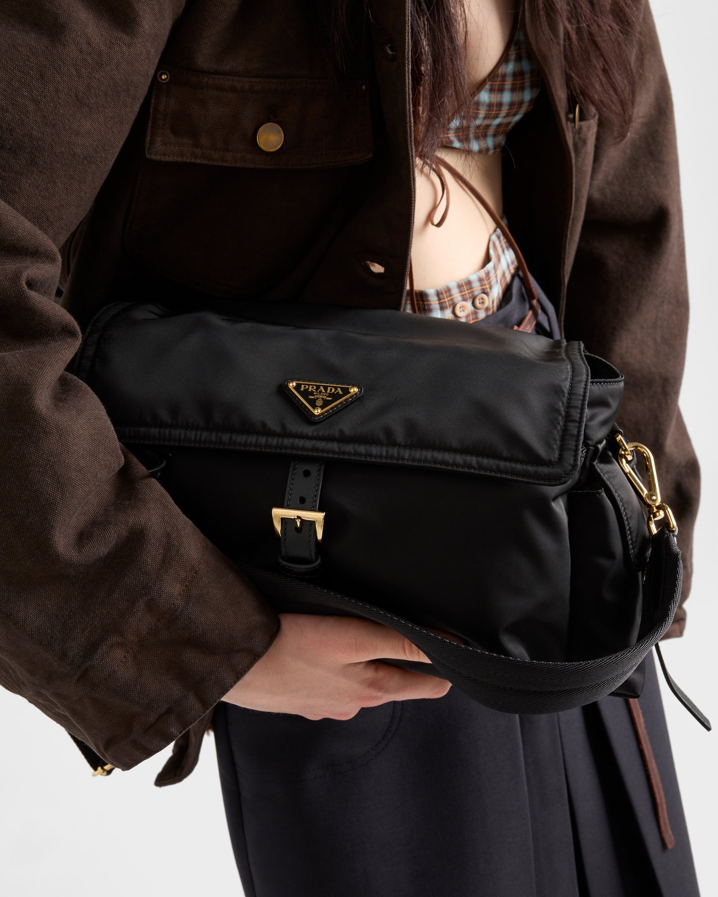 Prada explore re-nylon shoulder bag