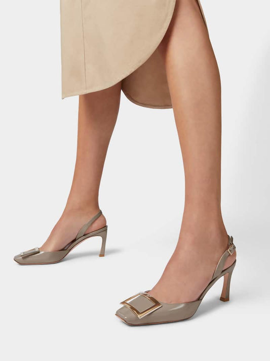 Roger vivier trompette pumps in patent leather ready stock