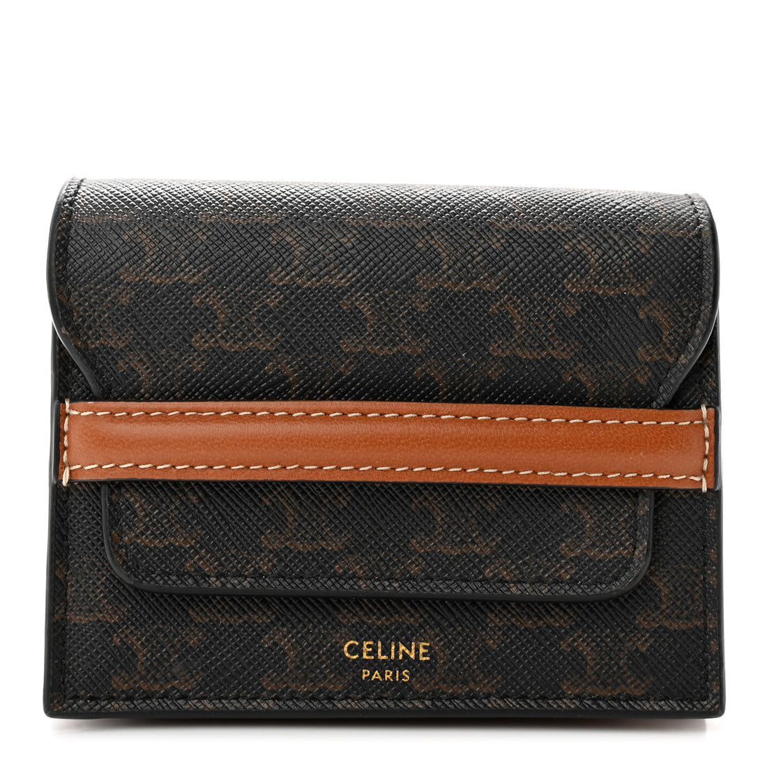 Celine triomphe canvas business card holder